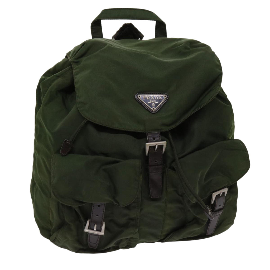 PRADA Backpack Nylon Khaki  63118
