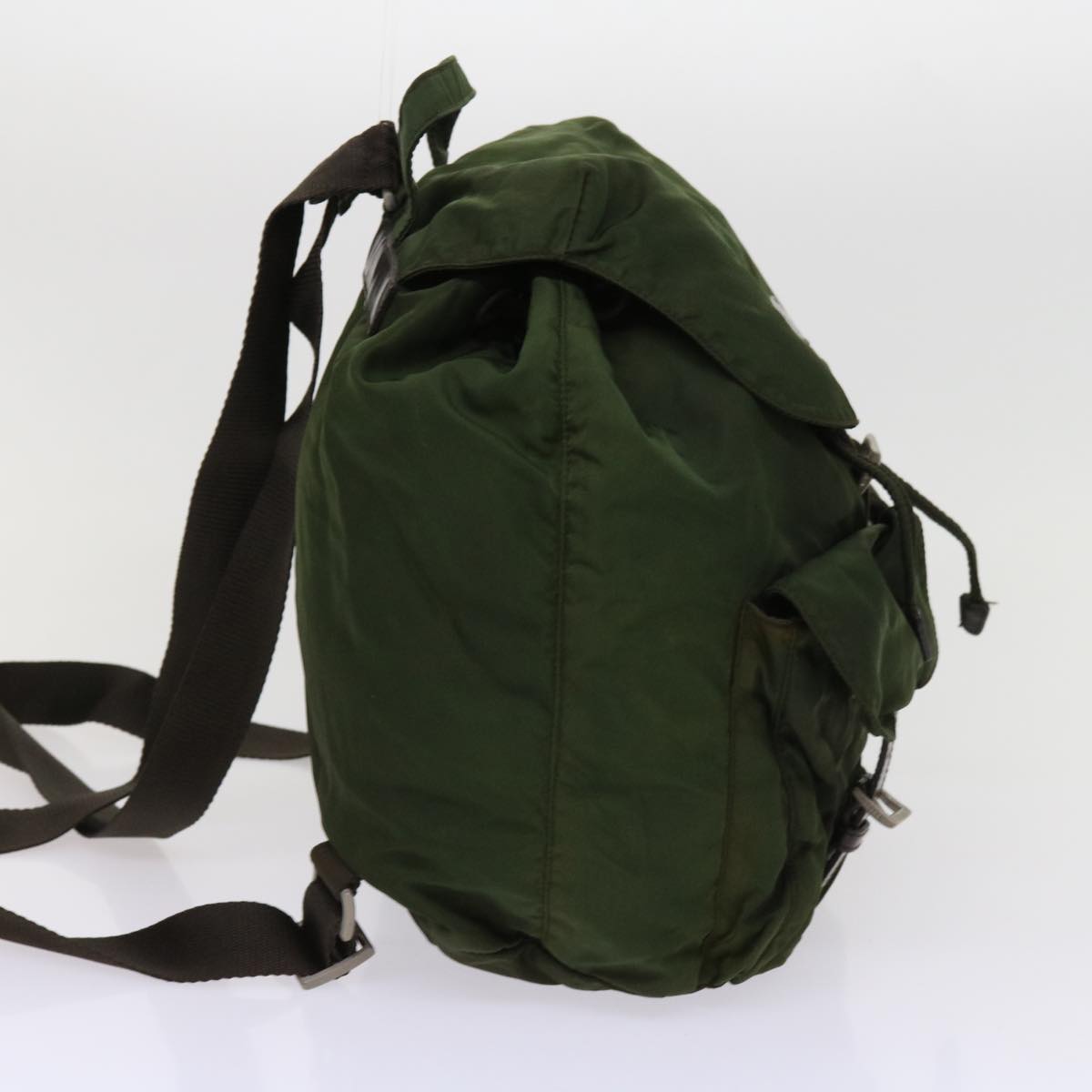 PRADA Backpack Nylon Khaki  63118
