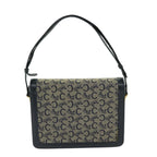 CELINE C Macadam Canvas Shoulder Bag Navy  63157