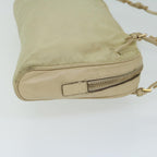 PRADA Hand Bag Nylon Cream  63161