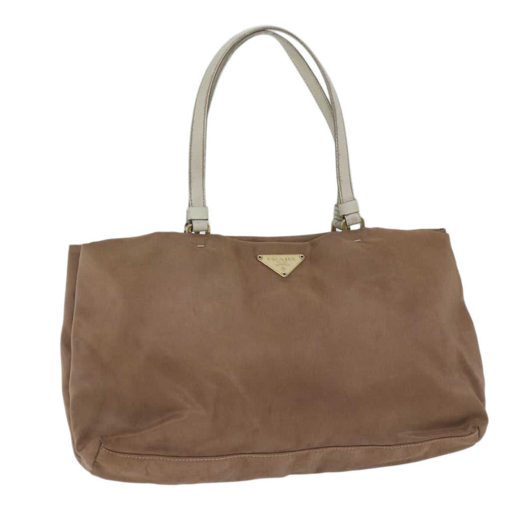PRADA Hand Bag Nylon Brown  63180