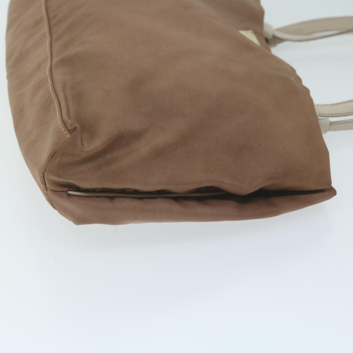 PRADA Hand Bag Nylon Brown  63180