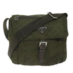 PRADA Shoulder Bag Nylon Khaki  63182