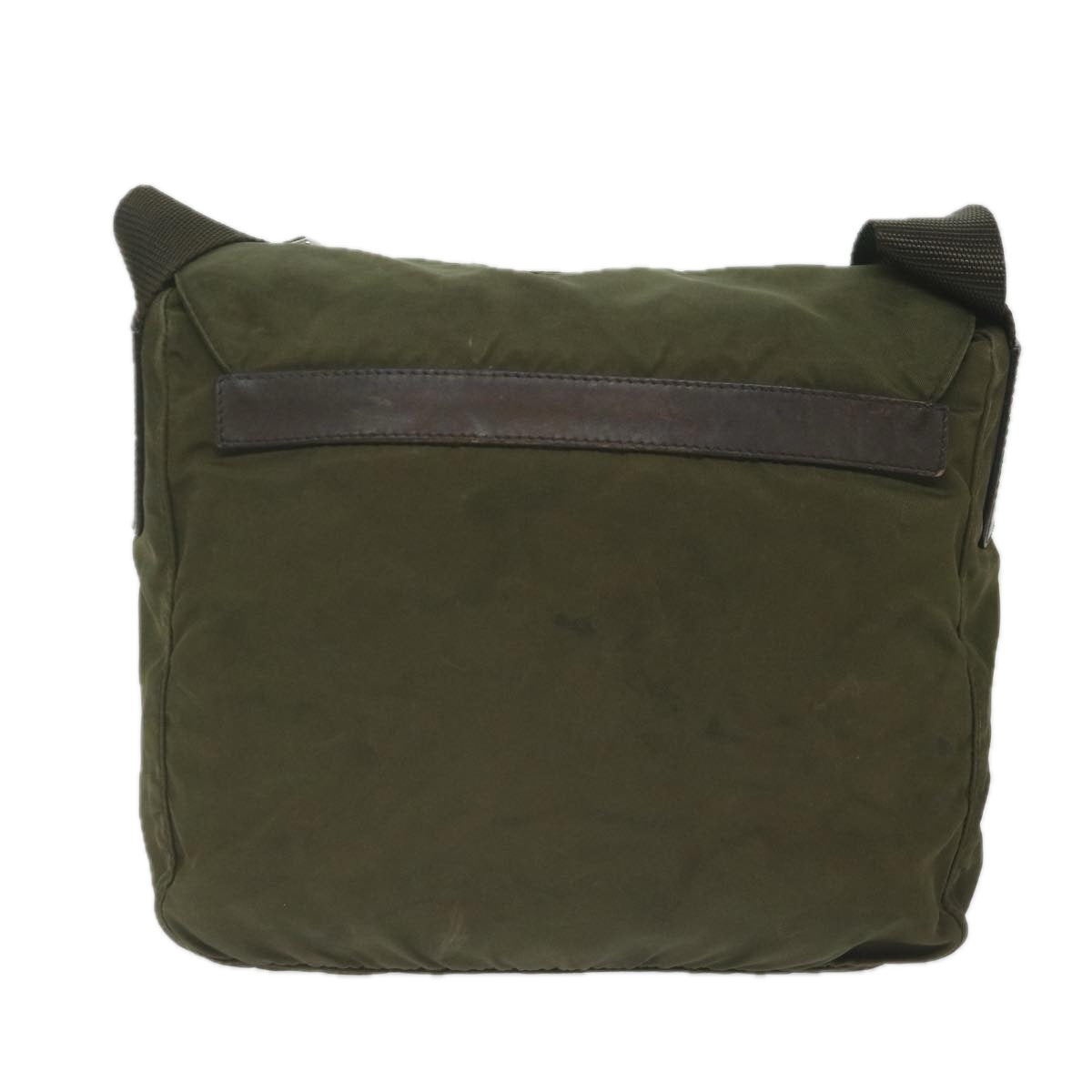 PRADA Shoulder Bag Nylon Khaki  63182