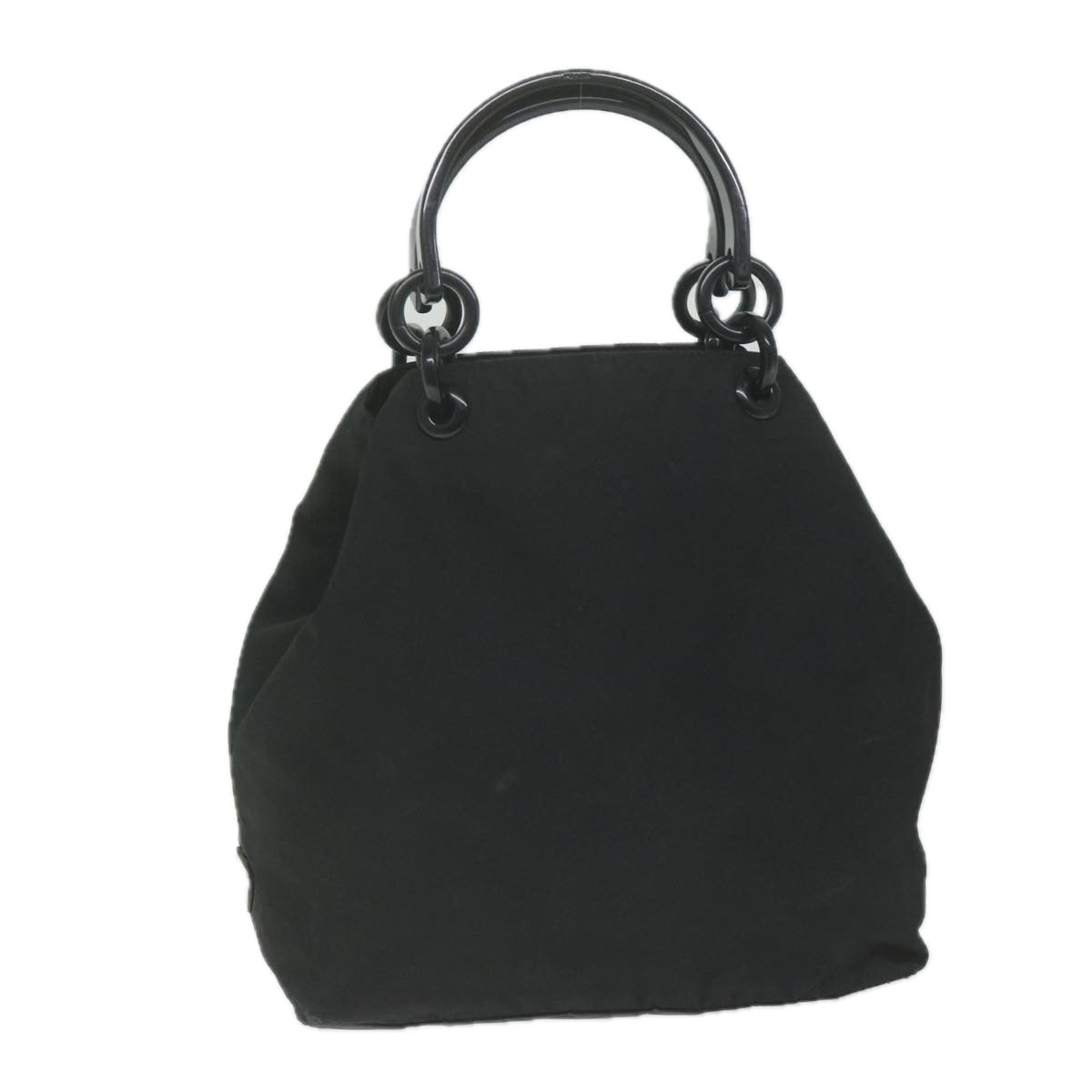PRADA Hand Bag Nylon Black  63184
