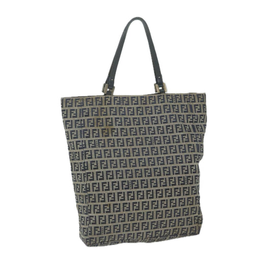 FENDI Zucchino Canvas Hand Bag Navy63193