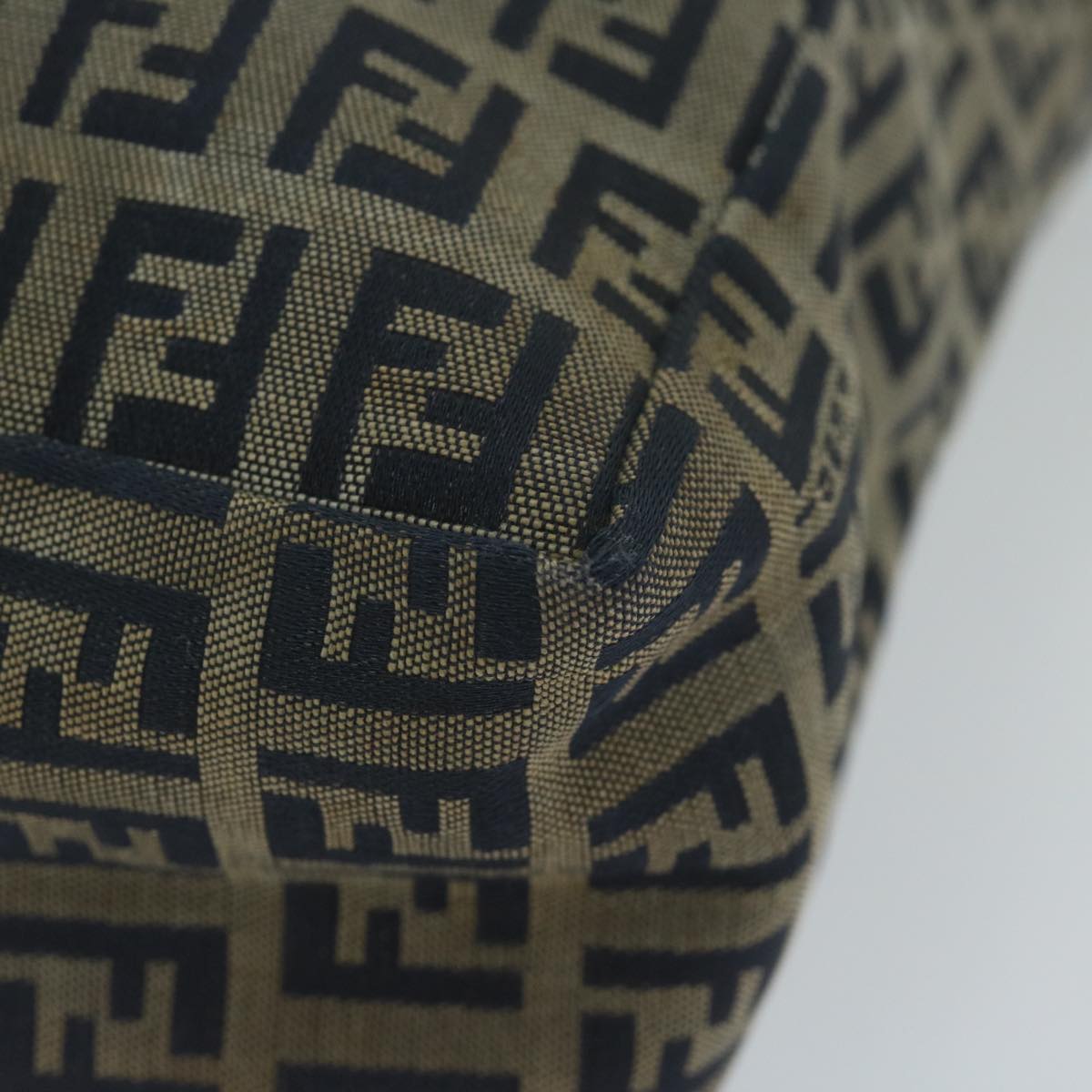 FENDI Zucchino Canvas Hand Bag Navy63193