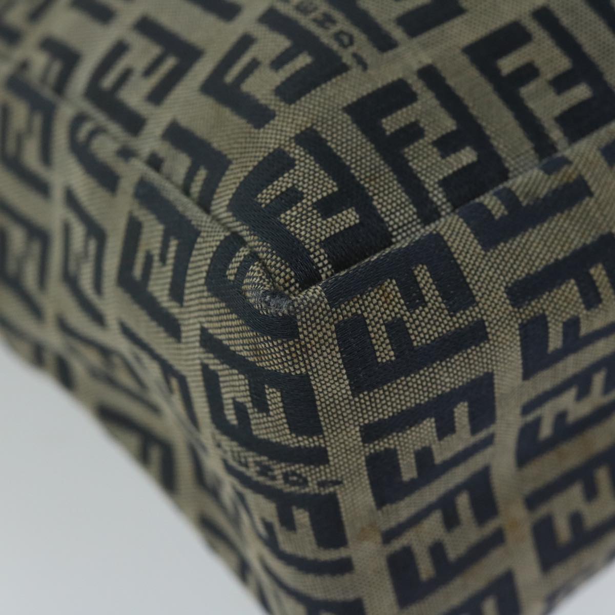 FENDI Zucchino Canvas Hand Bag Navy63193