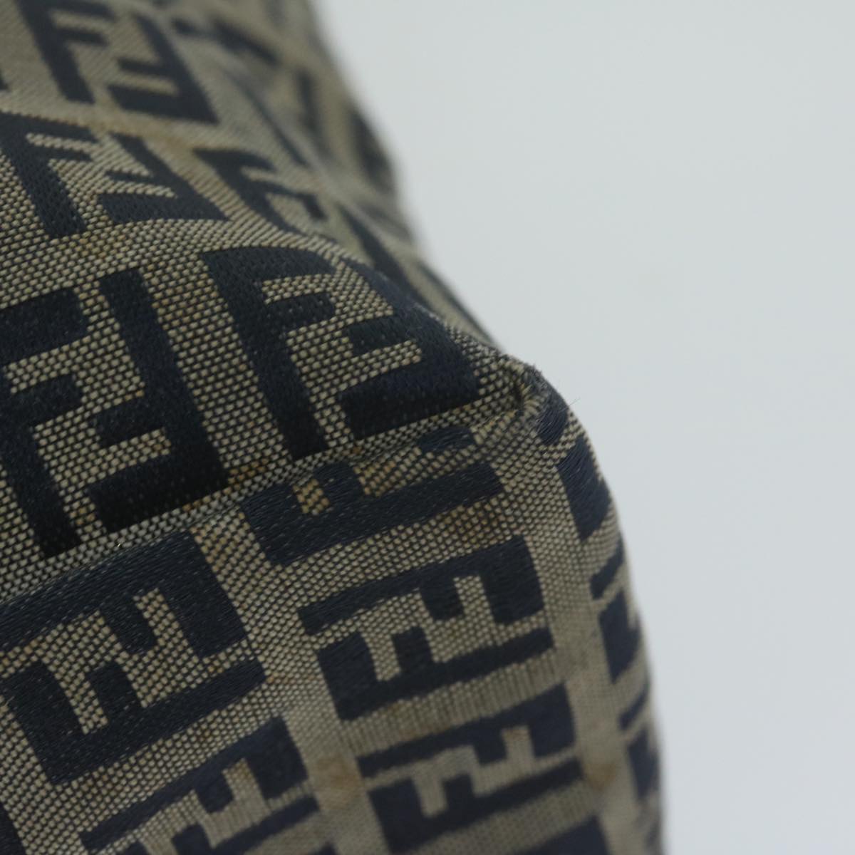FENDI Zucchino Canvas Hand Bag Navy63193