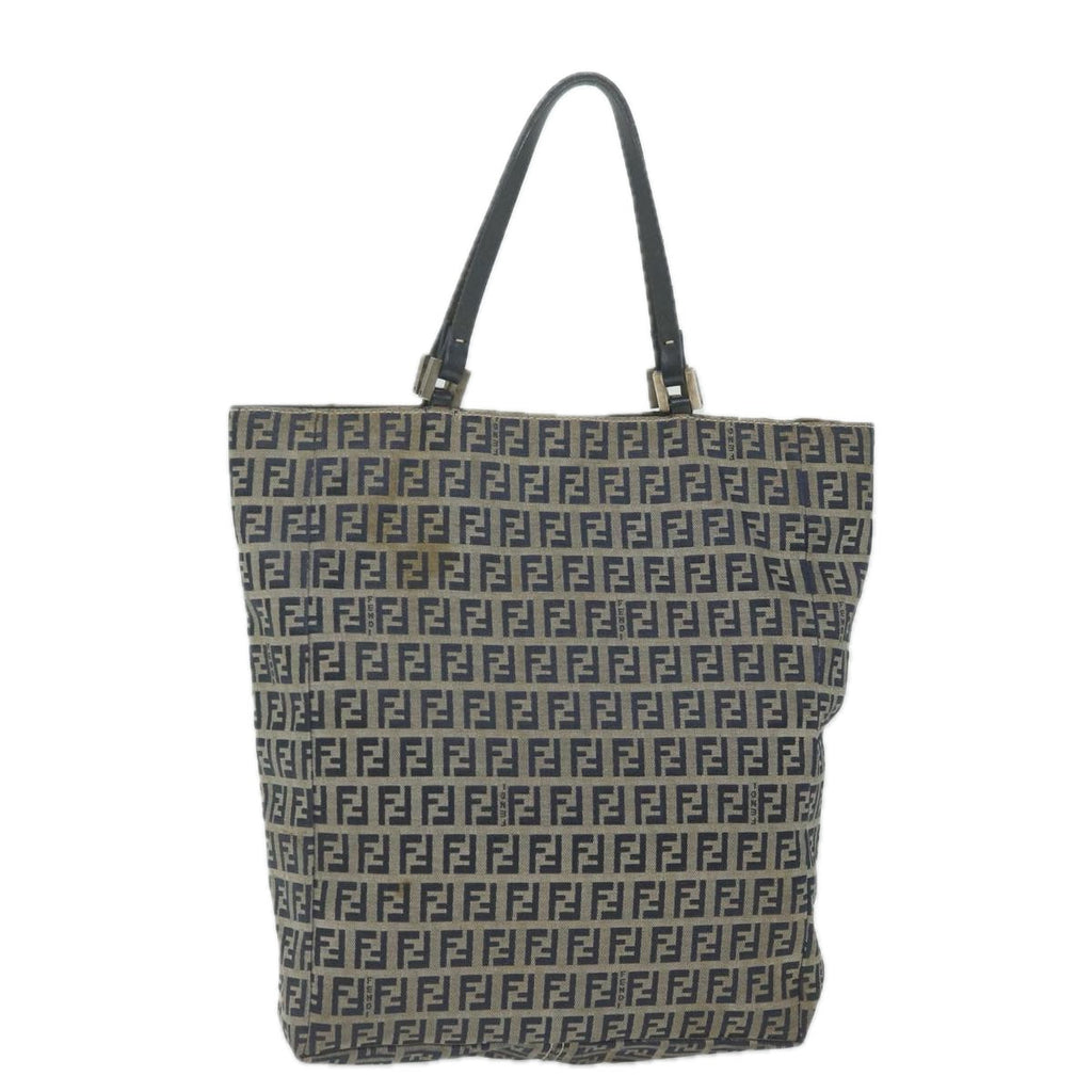FENDI Zucchino Canvas Hand Bag Navy63193