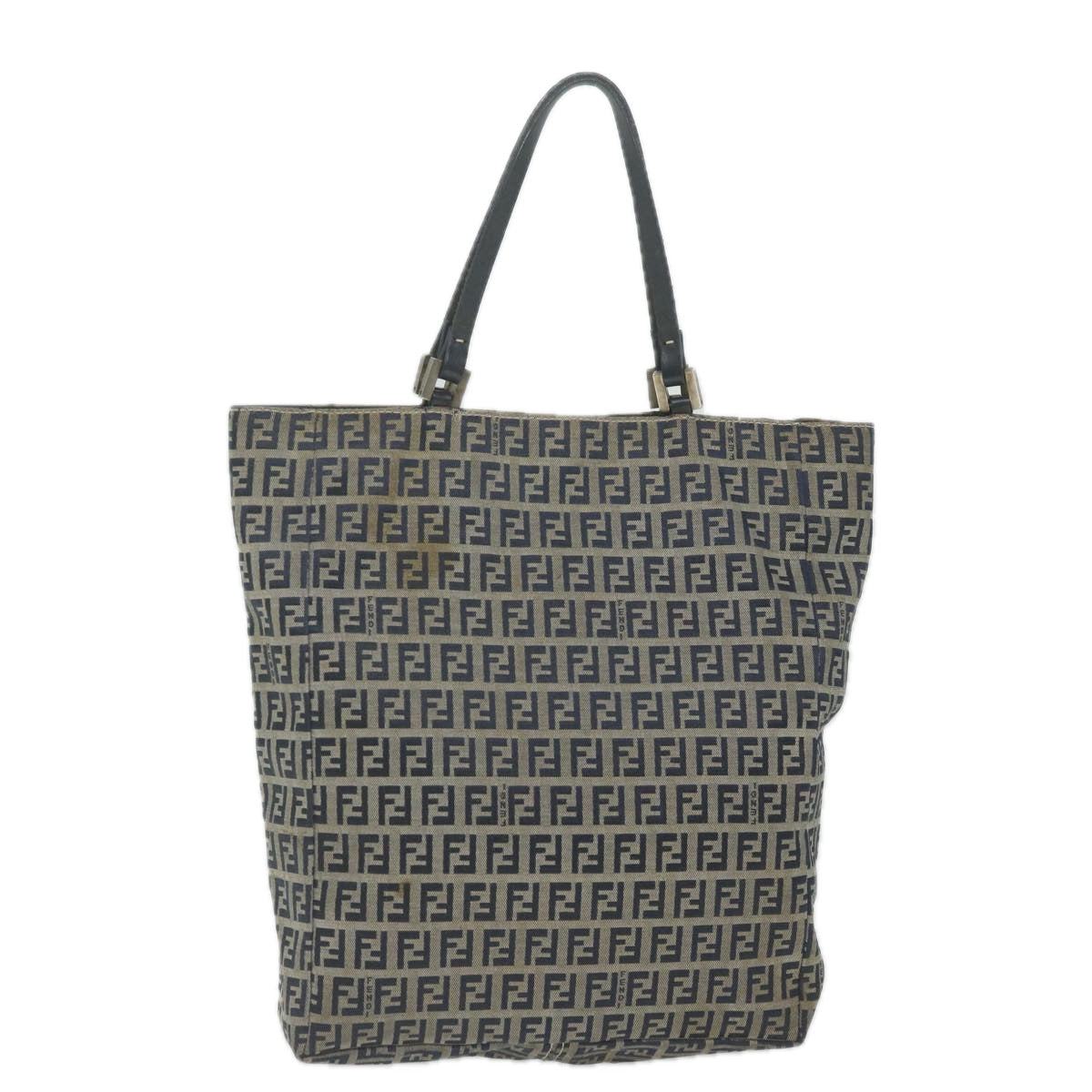 FENDI Zucchino Canvas Hand Bag Navy63193