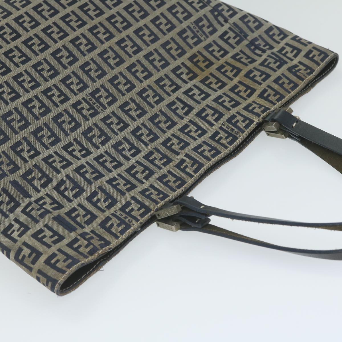 FENDI Zucchino Canvas Hand Bag Navy63193