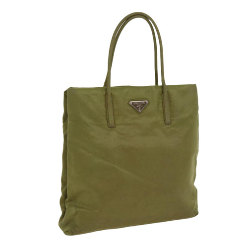 PRADA Hand Bag Nylon Khaki  63208