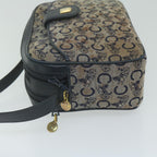CELINE C Macadam Canvas Shoulder Bag Navy  63227