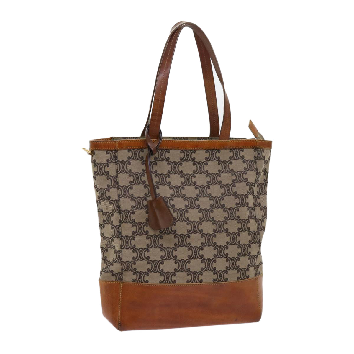 CELINE Macadam Canvas Tote Bag Beige  63249