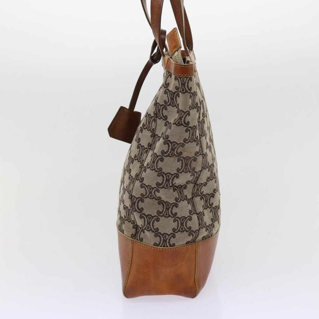 CELINE Macadam Canvas Tote Bag Beige  63249