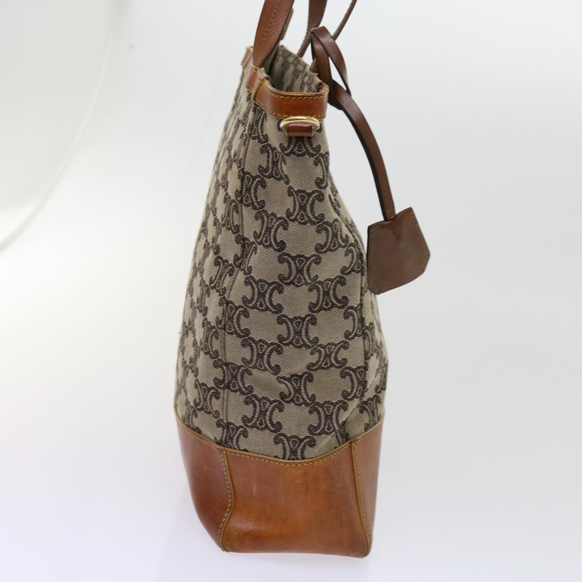 CELINE Macadam Canvas Tote Bag Beige  63249