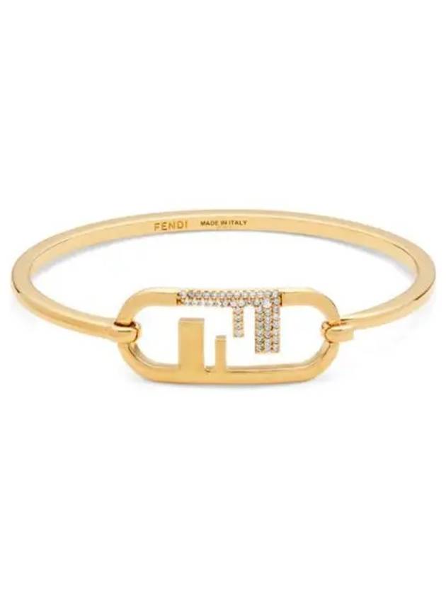 Fendi O'Lock FF Logo Bracelet Gold