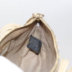 FENDI Zucchino Canvas Accessory Pouch Beige Blue63286