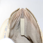 FENDI Zucchino Canvas Accessory Pouch Beige Blue63286