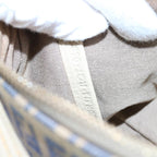 FENDI Zucchino Canvas Accessory Pouch Beige Blue63286