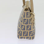 FENDI Zucchino Canvas Accessory Pouch Beige Blue63286
