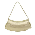 CELINE Hand Bag Leather Gold  63297