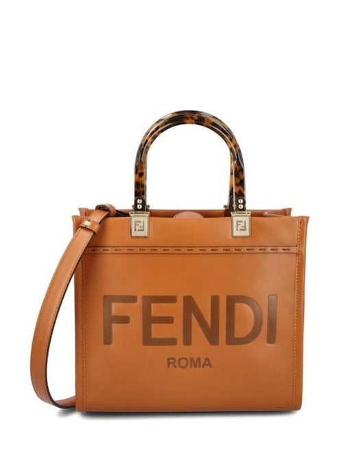 Fendi Sunshine Small Tote Bag Brown
