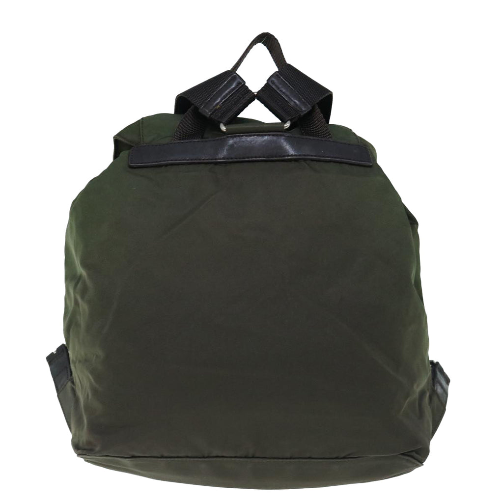 PRADA Backpack Nylon Khaki  63381