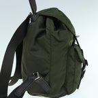PRADA Backpack Nylon Khaki  63381