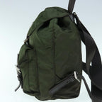 PRADA Backpack Nylon Khaki  63381