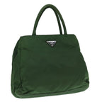 PRADA Hand Bag Nylon Khaki  63383