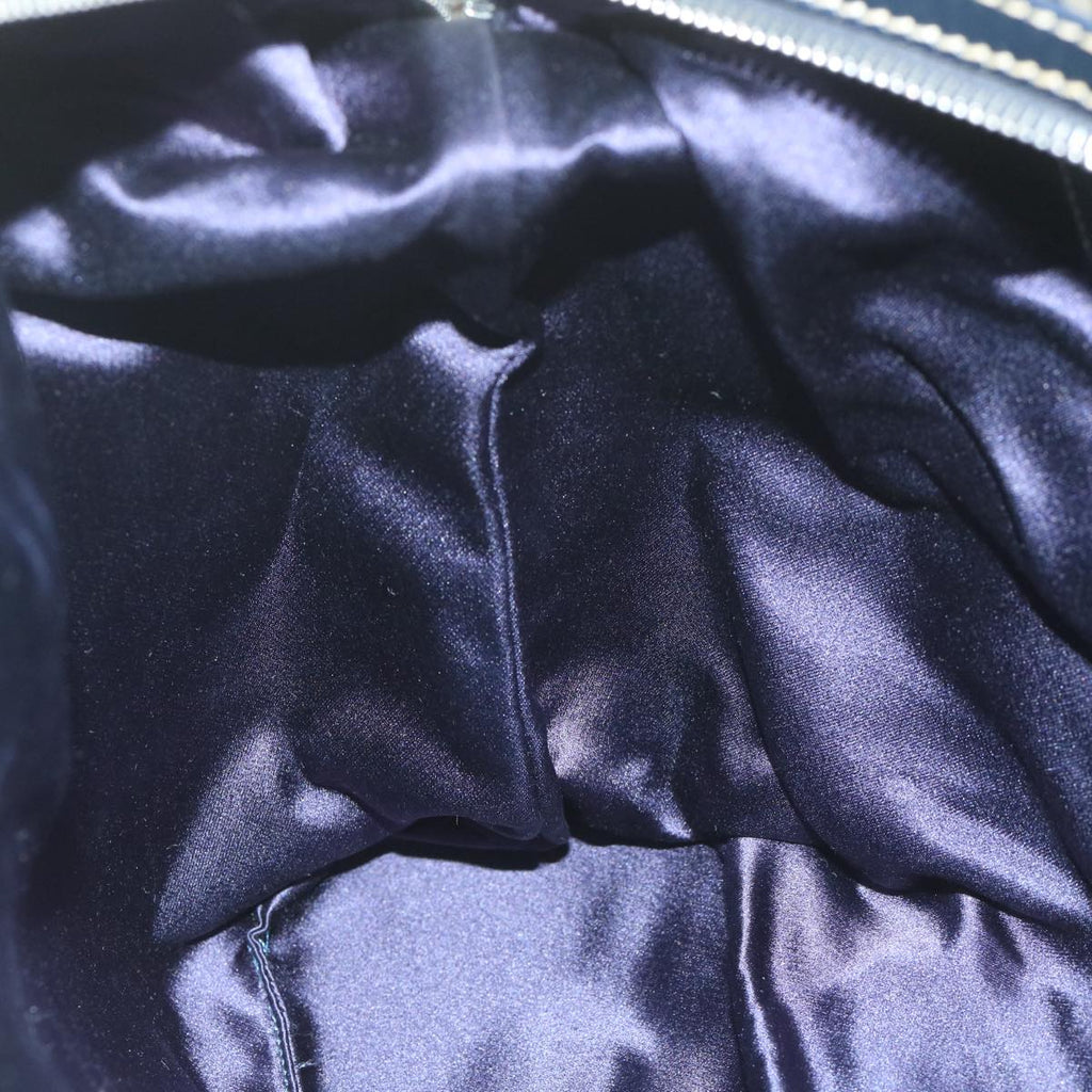 FENDI Zucchino Canvas Shoulder Bag Navy63396
