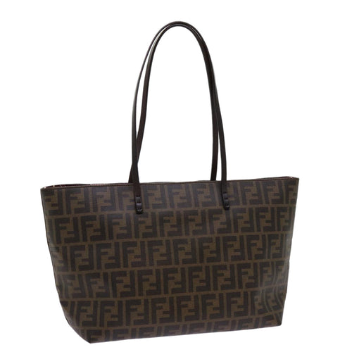 FENDI Zucca Canvas Tote Bag Black Brown63397