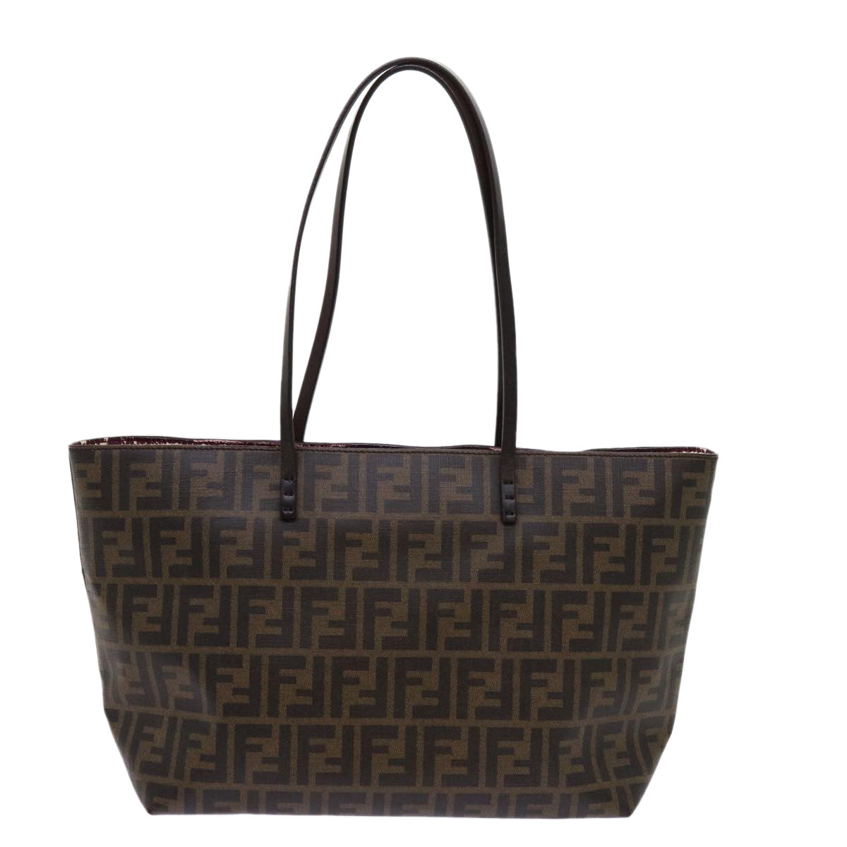 FENDI Zucca Canvas Tote Bag Black Brown63397