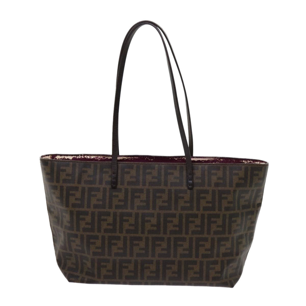 FENDI Zucca Canvas Tote Bag Black Brown63397
