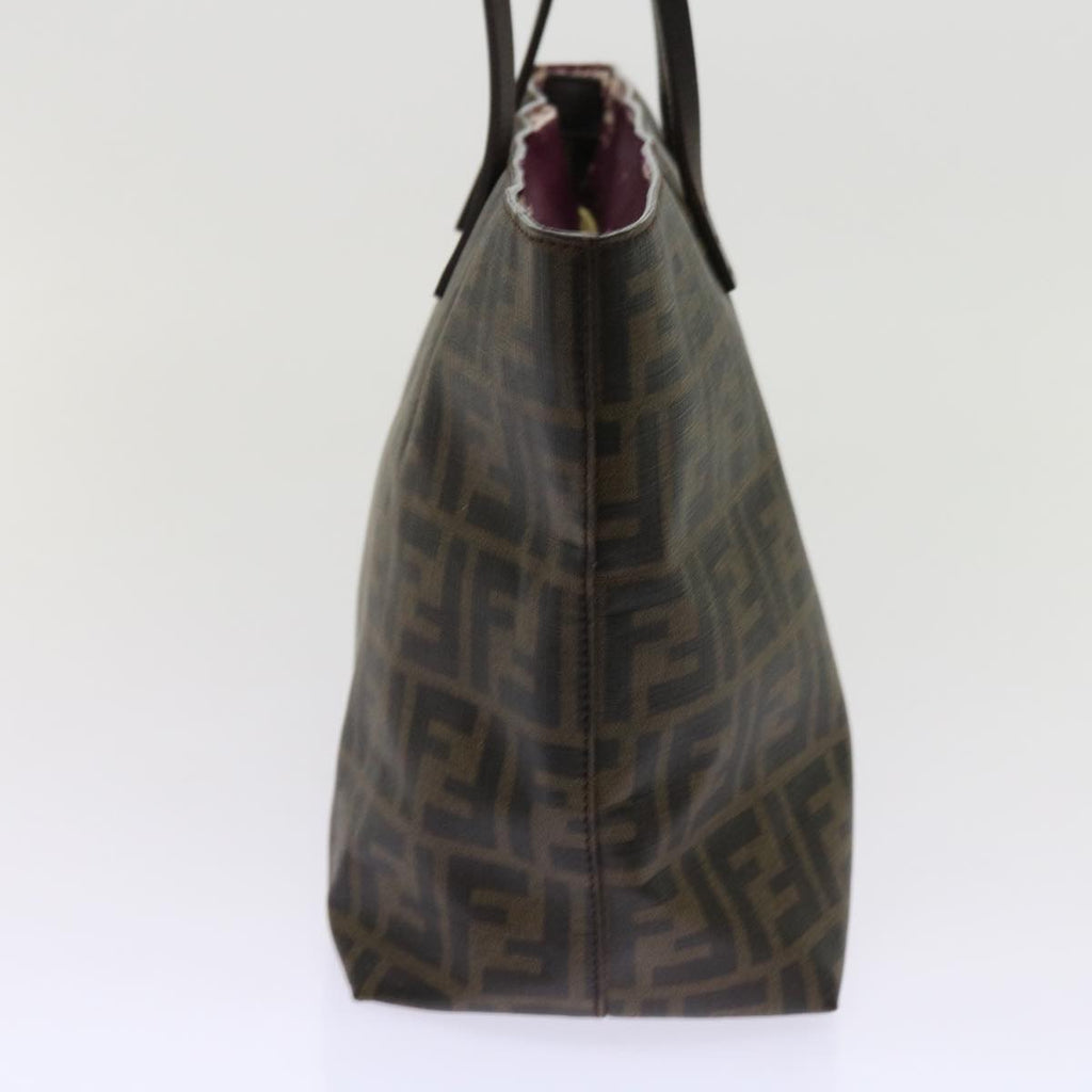 FENDI Zucca Canvas Tote Bag Black Brown63397