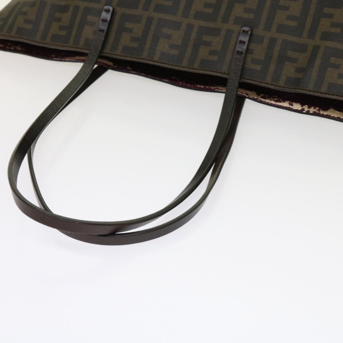 FENDI Zucca Canvas Tote Bag Black Brown63397