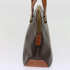 CELINE Macadam Canvas Hand Bag PVC Leather Brown  63444