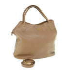 PRADA Tote Bag Leather 2way Beige  63447