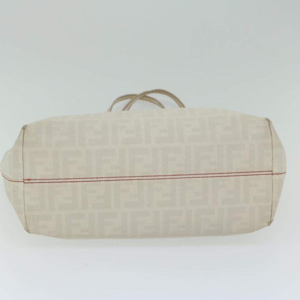 FENDI Zucca Canvas Tote Bag White63448
