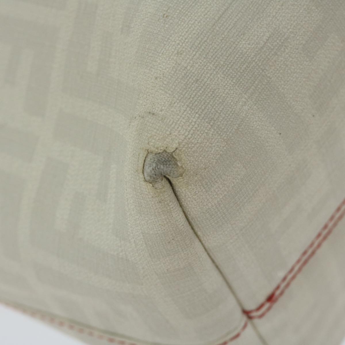 FENDI Zucca Canvas Tote Bag White63448