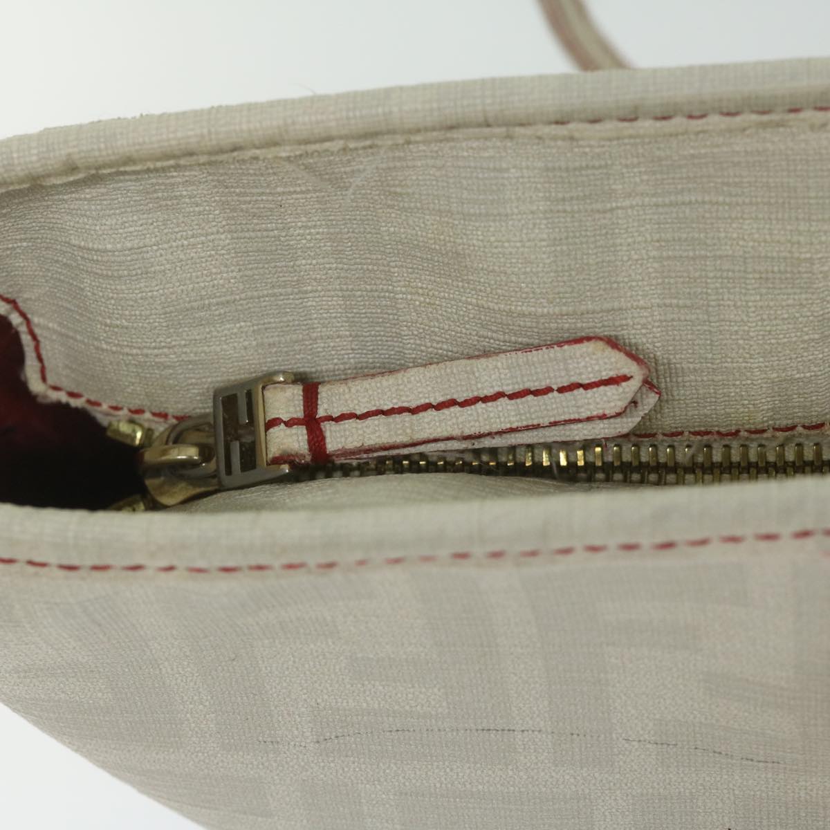 FENDI Zucca Canvas Tote Bag White63448