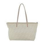 FENDI Zucca Canvas Tote Bag White63448