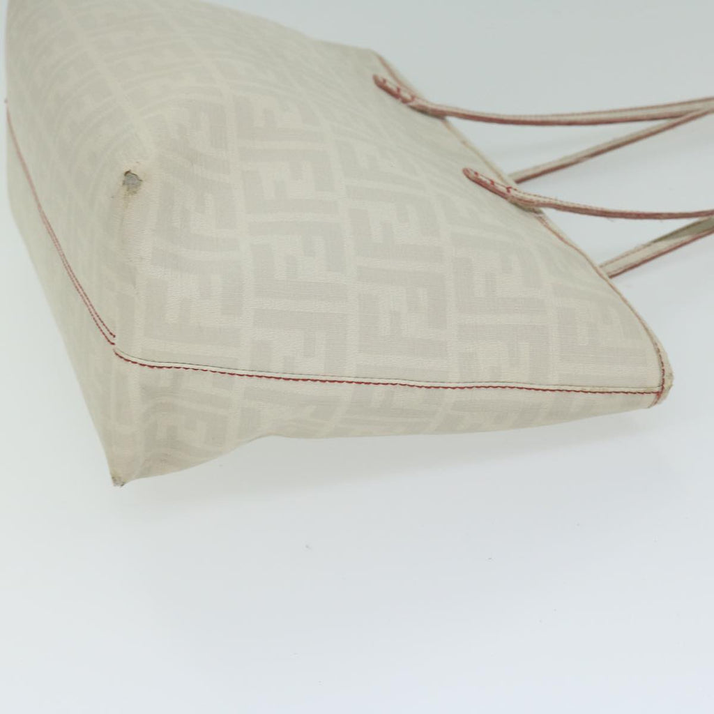 FENDI Zucca Canvas Tote Bag White63448