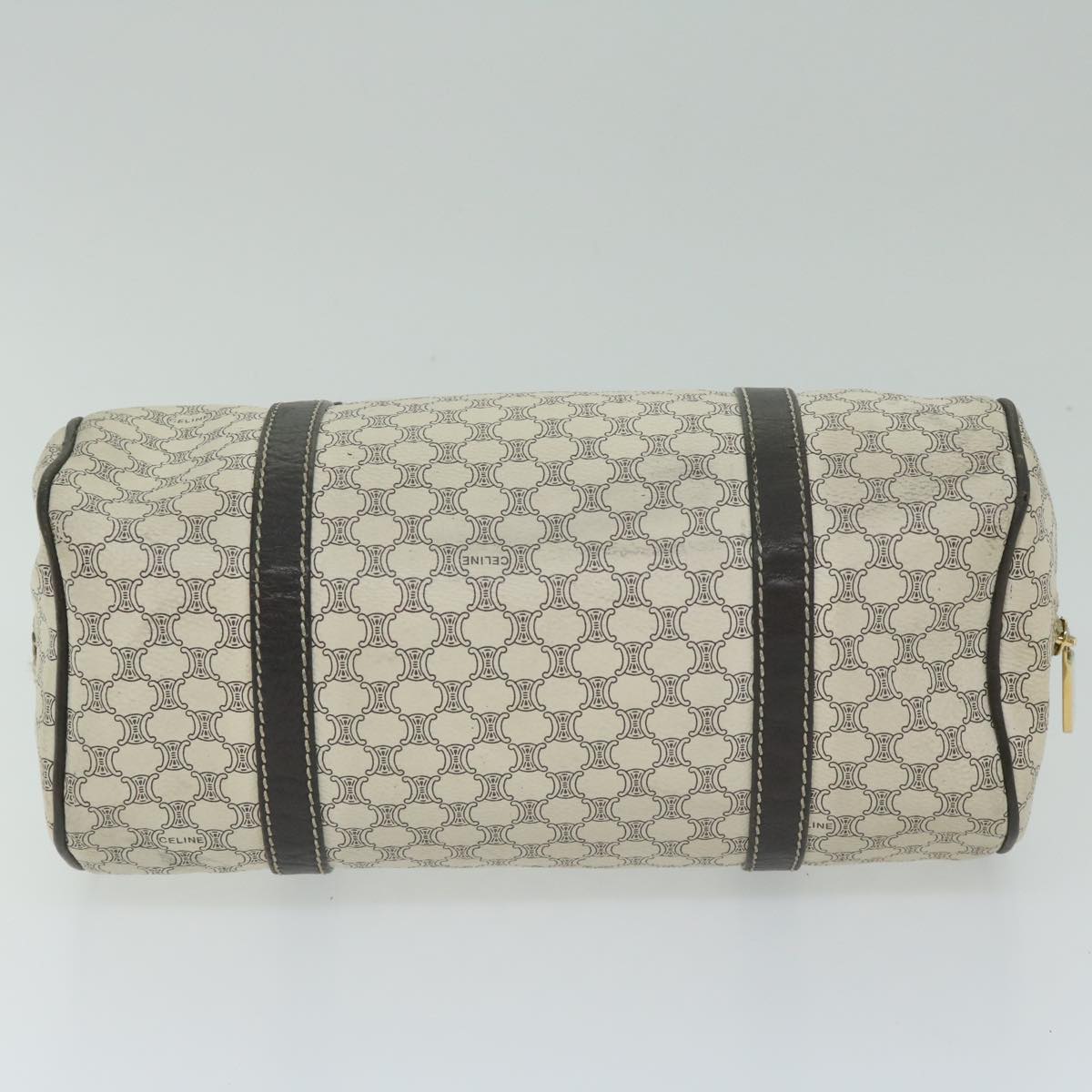 CELINE Macadam Canvas Hand Bag PVC Leather Whe  63493