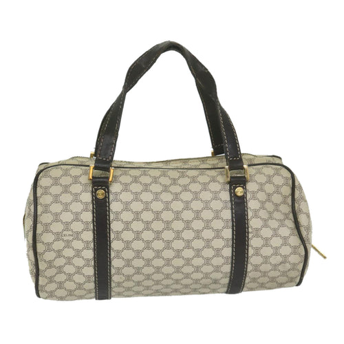 CELINE Macadam Canvas Hand Bag PVC Leather Whe  63493