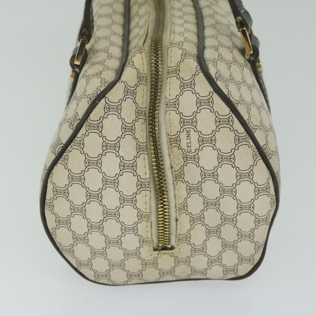 CELINE Macadam Canvas Hand Bag PVC Leather Whe  63493