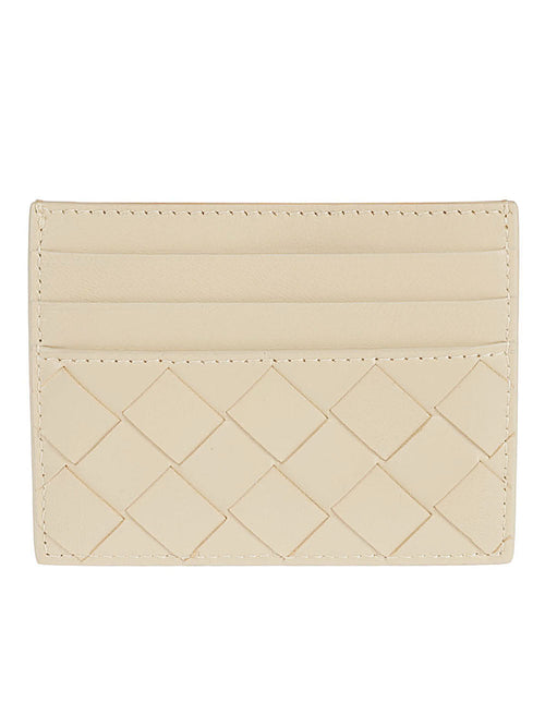 BOTTEGA VENETA Beige Credit Card Holder