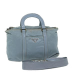 PRADA Hand Bag Nylon 2way Light Blue  63525